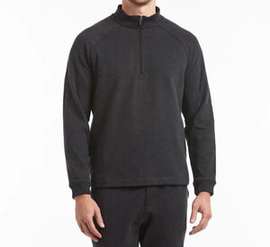Public Rec Pima Cotton Weekend Half Zip Pullover Men's Large Gray French Terry